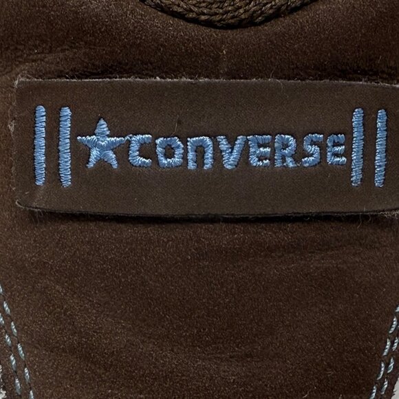 Converse Womens All Star Brown White Leather Lace Up Sneakers 5W445 Size 10 - Picture 10 of 13